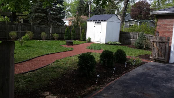 gravel path after