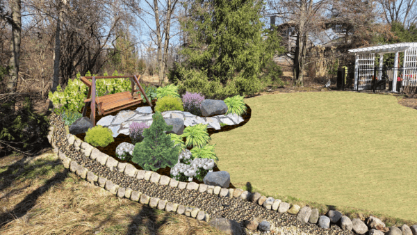 koutsky back swale and garden design